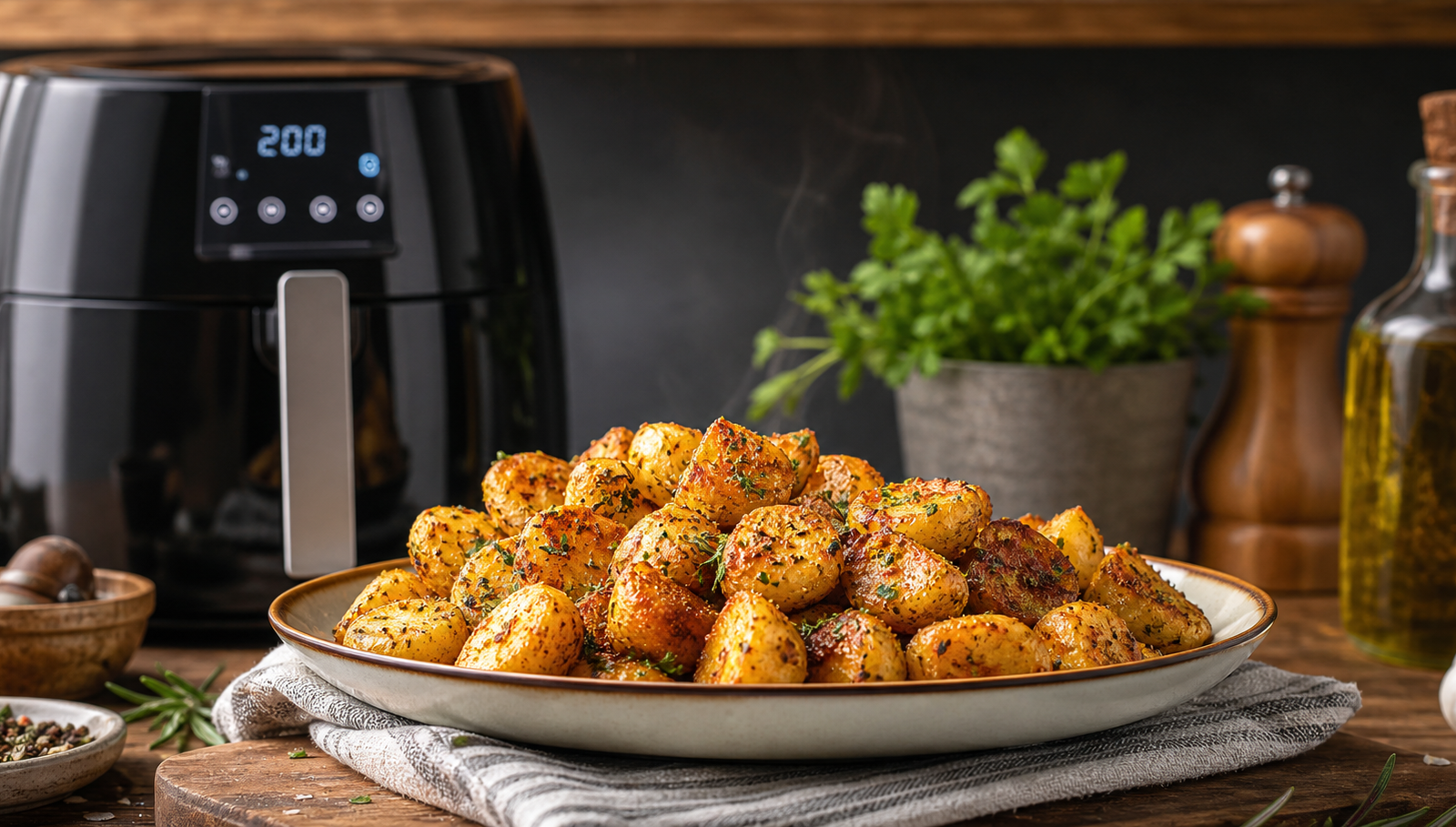 AIR FRYER ROAST POTATOES
