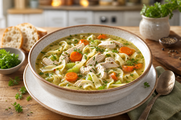 Healthy Chicken Noodle Soup Recipe