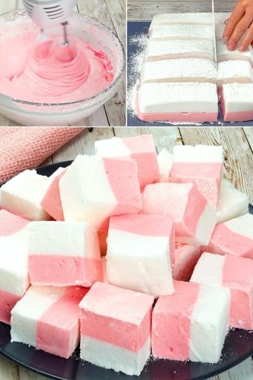 Soft & Fluffy Pink Marshmallows