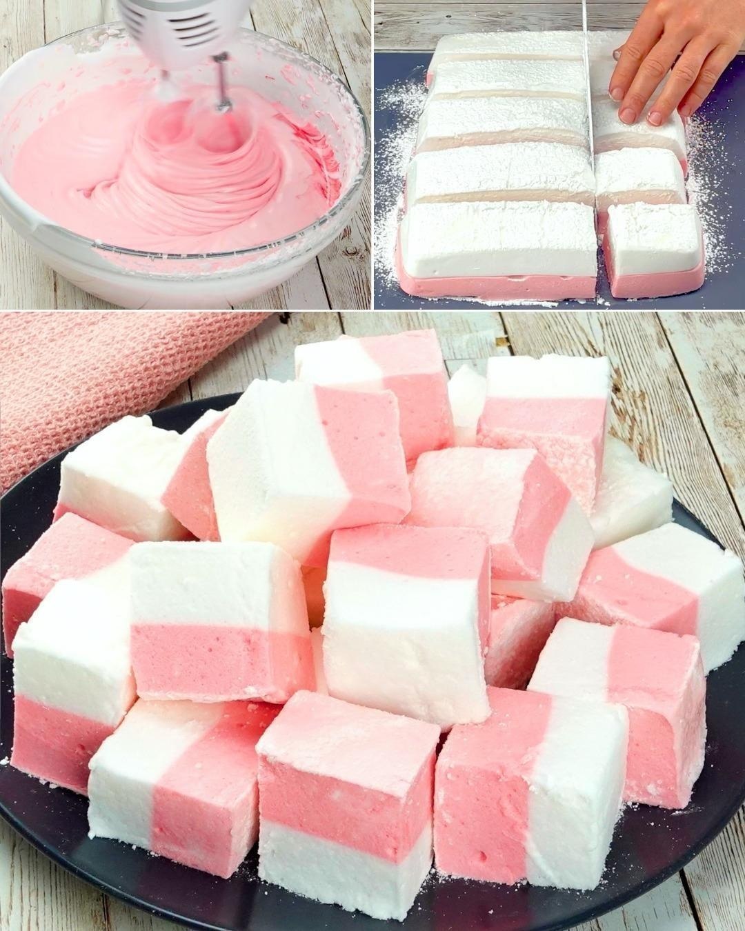 Soft & Fluffy Pink Marshmallows