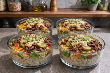 Big Mac Cheeseburger Protein Bowl