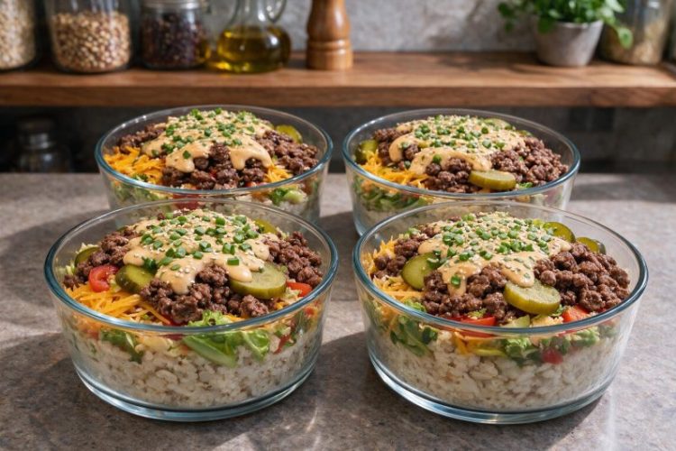 Big Mac Cheeseburger Protein Bowl