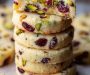 Cranberry Pistachio Shortbread Cookies