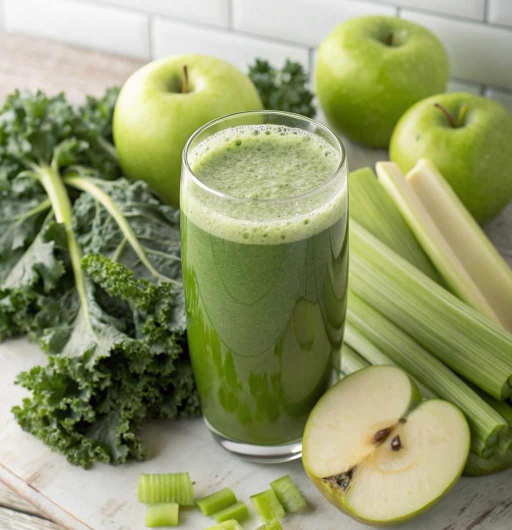 Healthy Fresh Homemade Green Juice