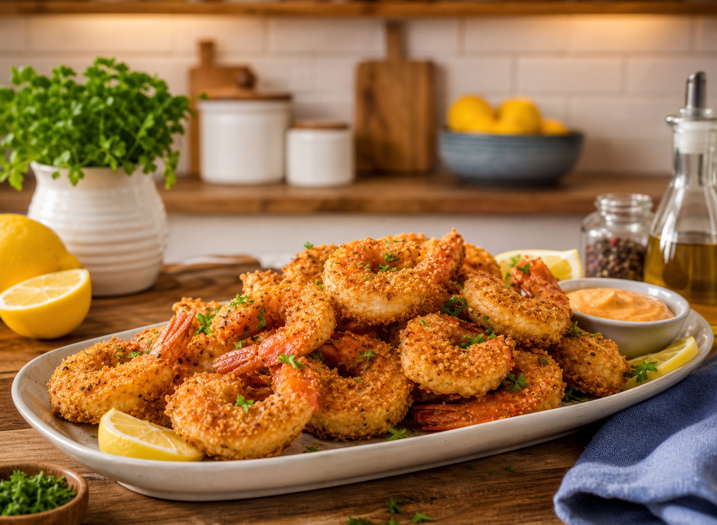 Keto Fried Shrimp