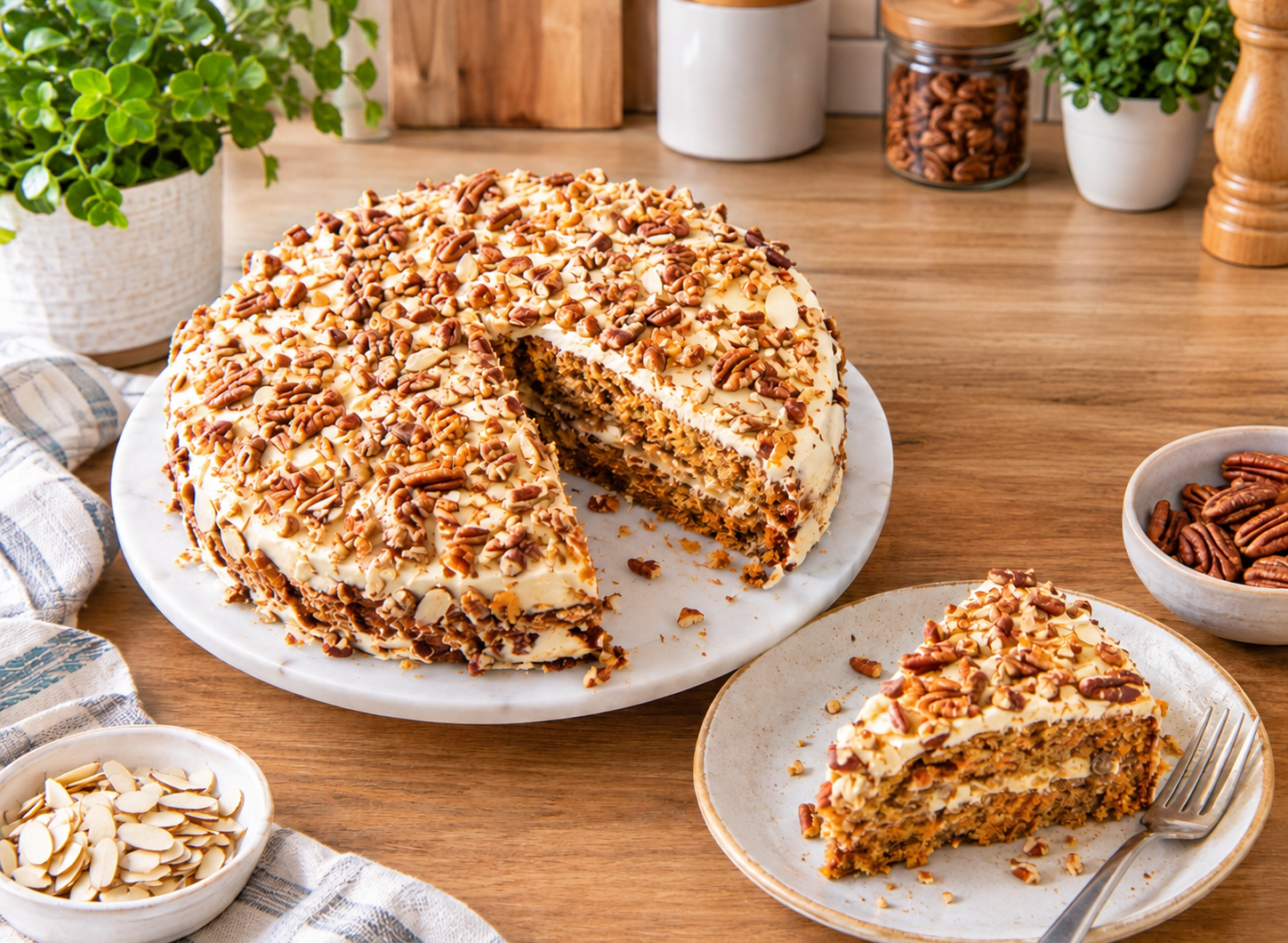 Healthy Carrot Cake Without Sugar or Refined Flour
