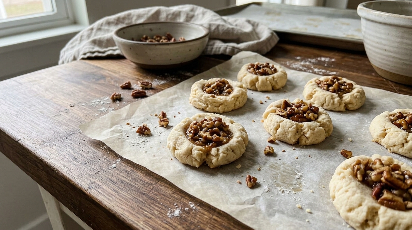Sourdough Discard Mini Pecan Pie Cookies
